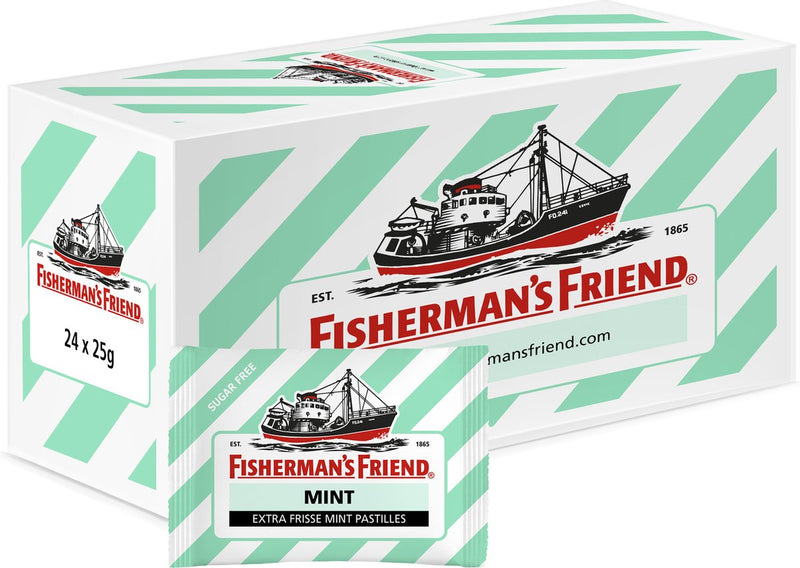Fisherman's friend fisherman’s friend strong mint suikervrij groen (24x 25gr)