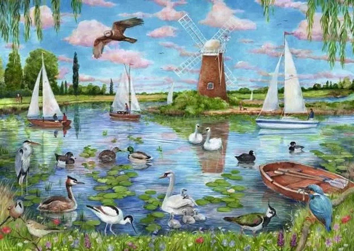 Ravensburger puzzel kustlandschap - 1000 stukjes legpuzzel volwassenen.