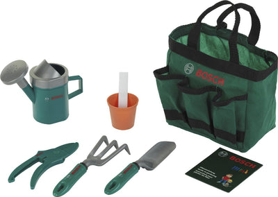 Klein toys bosch tuin 6-delige tuintas - speelgoed - incl. verschillende tuin accessoires - groen