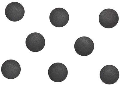 Maul magneet solid rond 8 stuks 0,3 kg kunststof ferriet bruchsicher ø 2 x 0.75 cm zwart