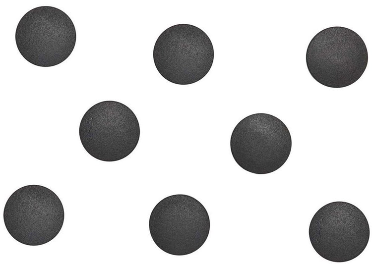 Maul magneet solid rond 8 stuks 0,3 kg kunststof ferriet bruchsicher ø 2 x 0.75 cm zwart