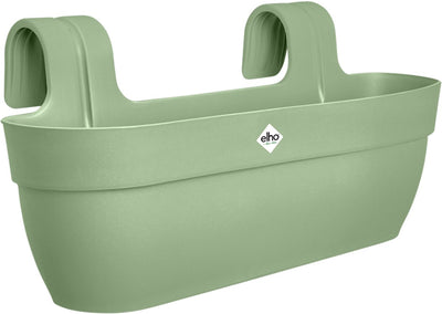 Elho vibia campana easy hanger xl 58 - plantenbak voor balkon - balkonbak - 100% gerecycled plastic - l56 x b26.8 x h23.7 cm - pistachegroen