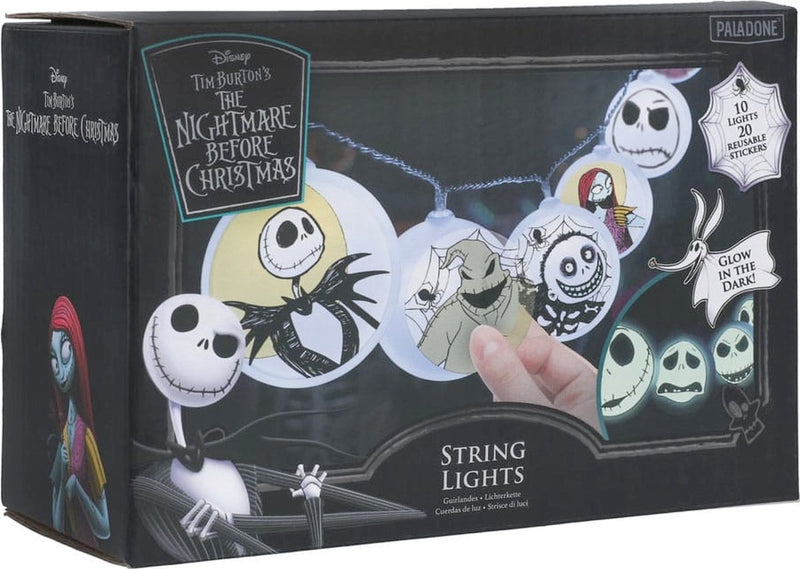 Paladone products the nightmare before christmas - glow in the dark with sticker lichtslinger - multicolours