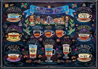 Trefl legpuzzel coffee time 500 stukjes - koffieliefhebbers puzzel.