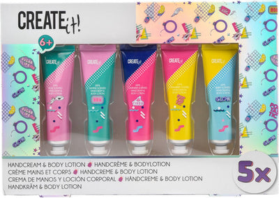 Create it! poptastic handcreme bodylotion 5-pack