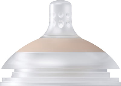 Difrax lovi mammafeel dynamische flessenspeen - 9+ maanden - fast - roze - 1 stuk