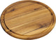 Kesper broodplank serveerplank snijplank - rond - met sapgroef - dia 25 cm - acacia hout