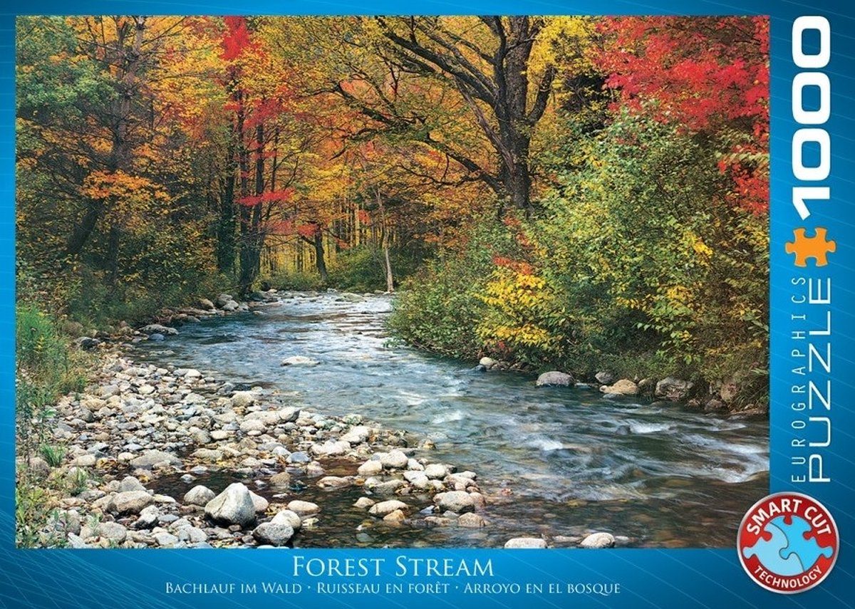 Eurographics - bosbeek [forest stream] - 1000 stukjes 68×48cm (b×h) - legpuzzel