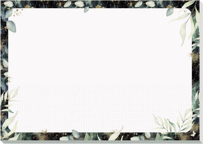 Sigel bureau onderlegger a3 - jolie - glamorous leaves - 30 vel - ongedateerd - si-js103