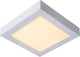 Lucide brice-led - plafonnière (plafondlamp) badkamer - led dimbaar - 1x22w 3000k - ip44 - wit