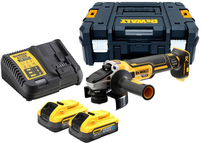 Dewalt dcg405h2t accu haakse slijper 125mm 18v xr 5.0ah powerstack in tstak
