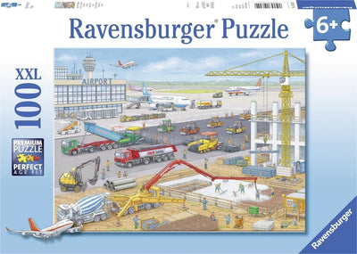 Ravensburger puzzel bouwen op het vliegveld - legpuzzel - 100 stukjes