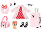 Jakks disney ily, disney ily ooit geïnspireerd door minnie mouse deluxe mode- en accessoirepakket
