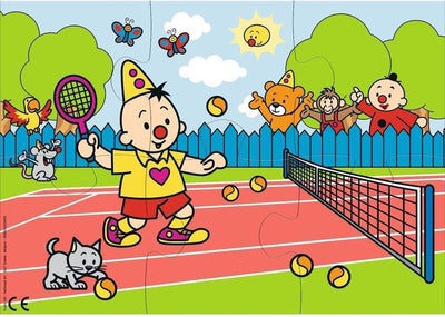 Studio 100 legpuzzel bumba tennis 34 cm karton blauw 6 stuks