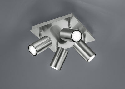 Trio marley - spot - nikkel mat - excl. 4x gu10 3w