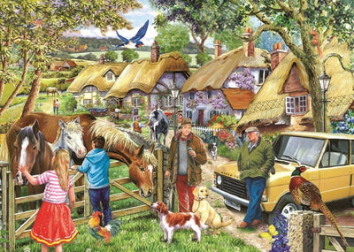 House of puzzles horses and hounds puzzel 500 xl stukjes