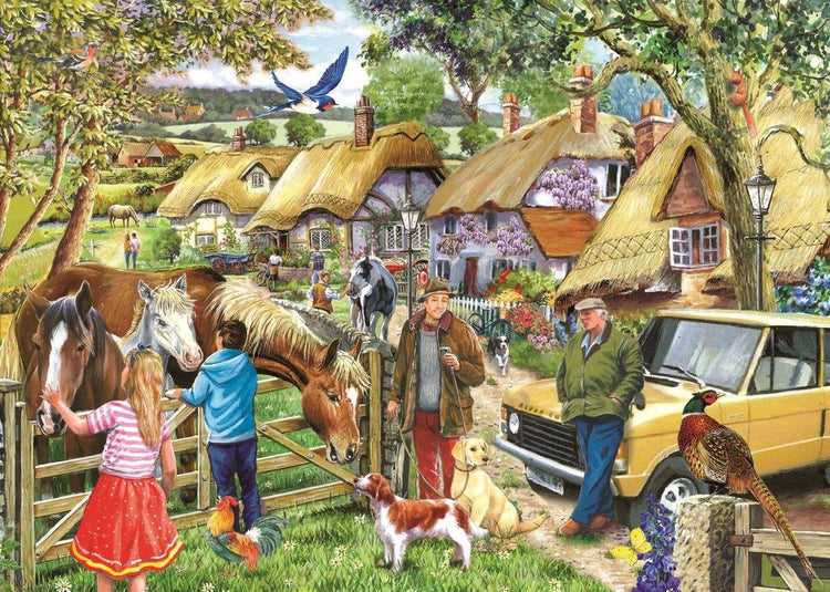House of puzzles horses and hounds puzzel 500 xl stukjes