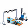 Sluban racing team klein circuit bouwspeelgoed kinderen vanaf 6 jaar – constructiespeelgoed bouwdoos met 210 bouwstenen – m38-b0762