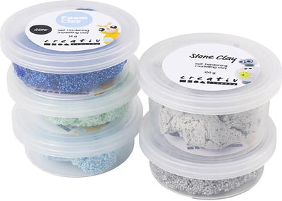 Creativ company stone clay mix blauw en groen harmonie