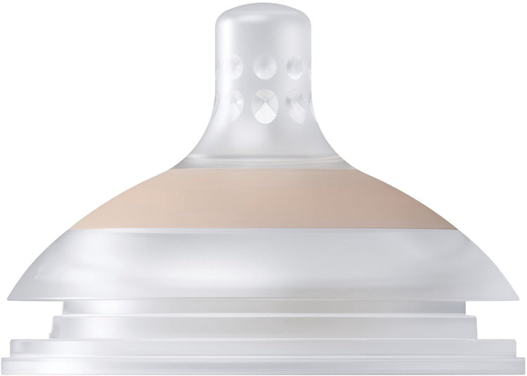 Difrax lovi mammafeel dynamische flessenspeen - 6+ maanden - cross cut- 1 stuk