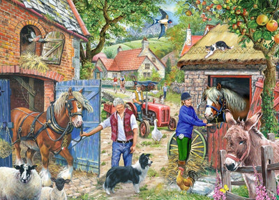 House of puzzles legpuzzel appletree lane 1000 stukjes landschap.