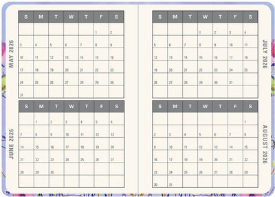 Peter pauper lavender wildflowers compacte agenda 16-mnds - 2026