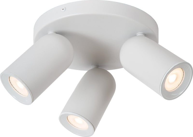 Lucide punch - plafondspot (plafondlamp) - ø 21 cm - 3xgu10 (mr16) - wit