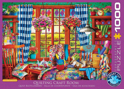 Eurographics - quiltatelier [quilting craft room] - 1000 stukjes 68×48cm (b×h) - legpuzzel