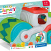 Clementoni baby soft clemmy stoomwals voertuig met blokken, 9dlg.