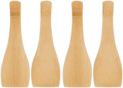 Alpina raclette spatels – 4 stuks – bamboe spatels – houten raclette spatels