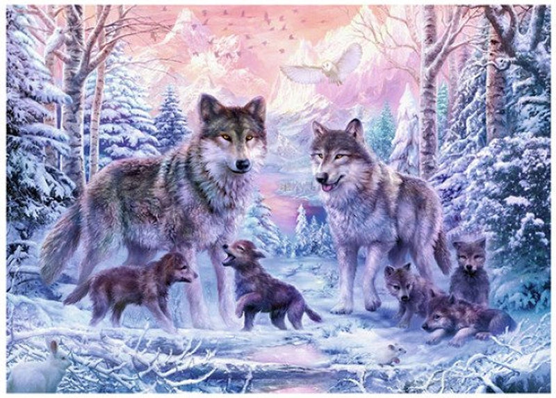 Ravensburger legpuzzel arctische wolven, 1000st.
