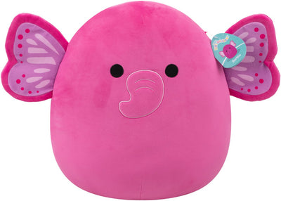 Squishmallows - large plush 40cm evelyn - hot pink butterfly elephant