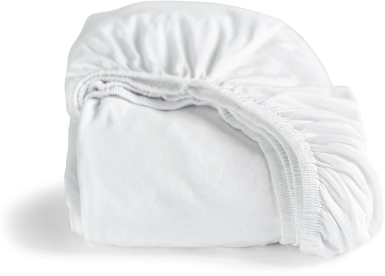 Cinderella - hoeslaken (tot 35 cm) - jersey - 90x200 cm 210 cm - white