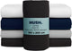 Hush. living hush living - hoeslaken percale 180x20xx+30cm - 100% katoen - 200tc - extra fris en koel - sterk en slijtvast - elastiek rondom - antraciet