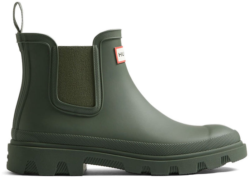 Hunter unisex downpour chelsea dark olive - maat 37