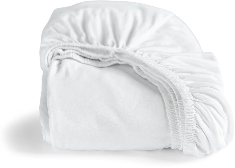 Cinderella - hoeslaken (tot 25 cm) - double jersey - 70x200 cm - wit