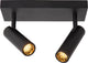 Lucide grado - plafondspot (plafondlamp) - 2xgu10 (mr11) - zwart