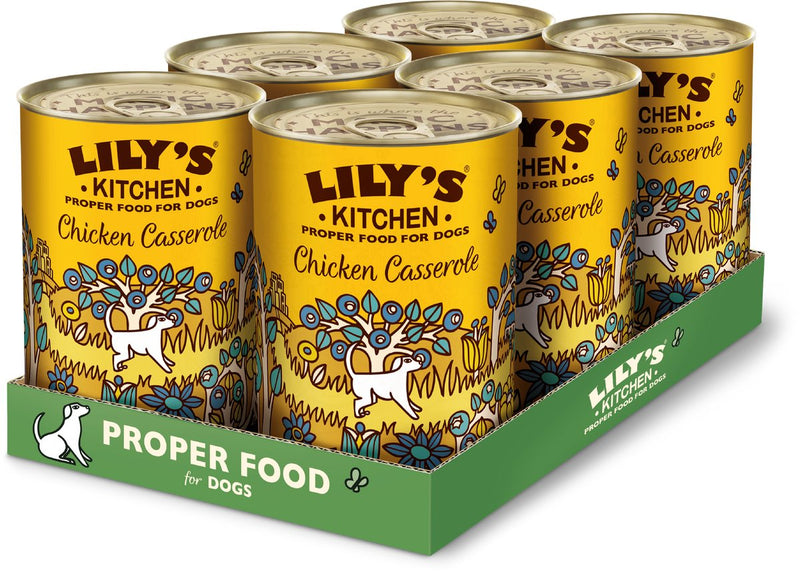 Lily's kitchen - hondenvoer - natvoer - chicken turkey casserole stoofpotje met kip en kalkoen - 6 x 400 g