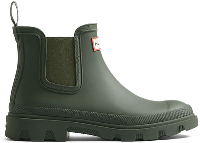 Hunter unisex downpour chelsea dark olive - maat 36