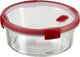Curver smart cook glazen vershouddoos rond - 1,2l - rood