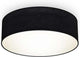 Briloner b.k.licht - plafondlamp - stoffen decoratieve woonkamerlamp - zwart - e27 fitting - rond - ø30cm