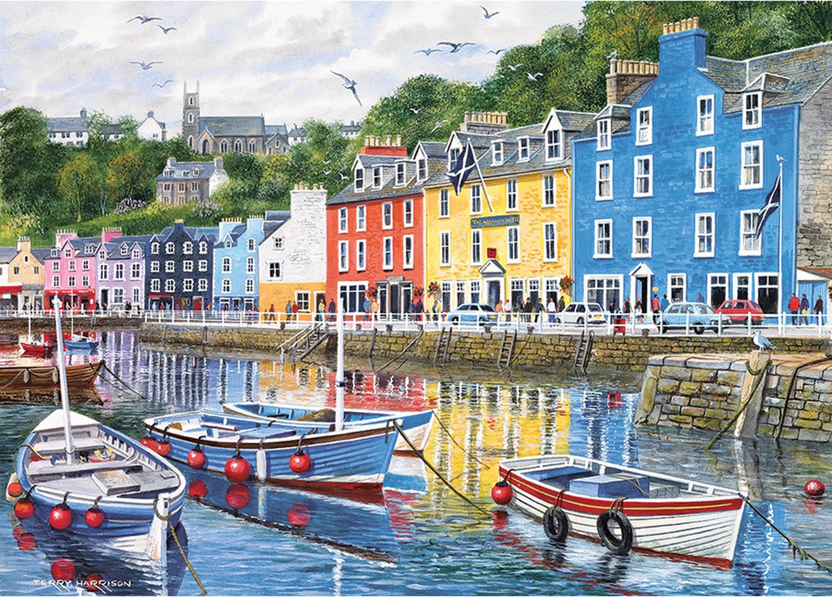 Gibsons - tobermory (door terry harrison) - 1000 stukjes 68×49cm (b×h) - legpuzzel voor volwassenen