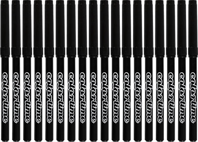 Colortime stiften lijndikte 2 mm zwart 18 stuks