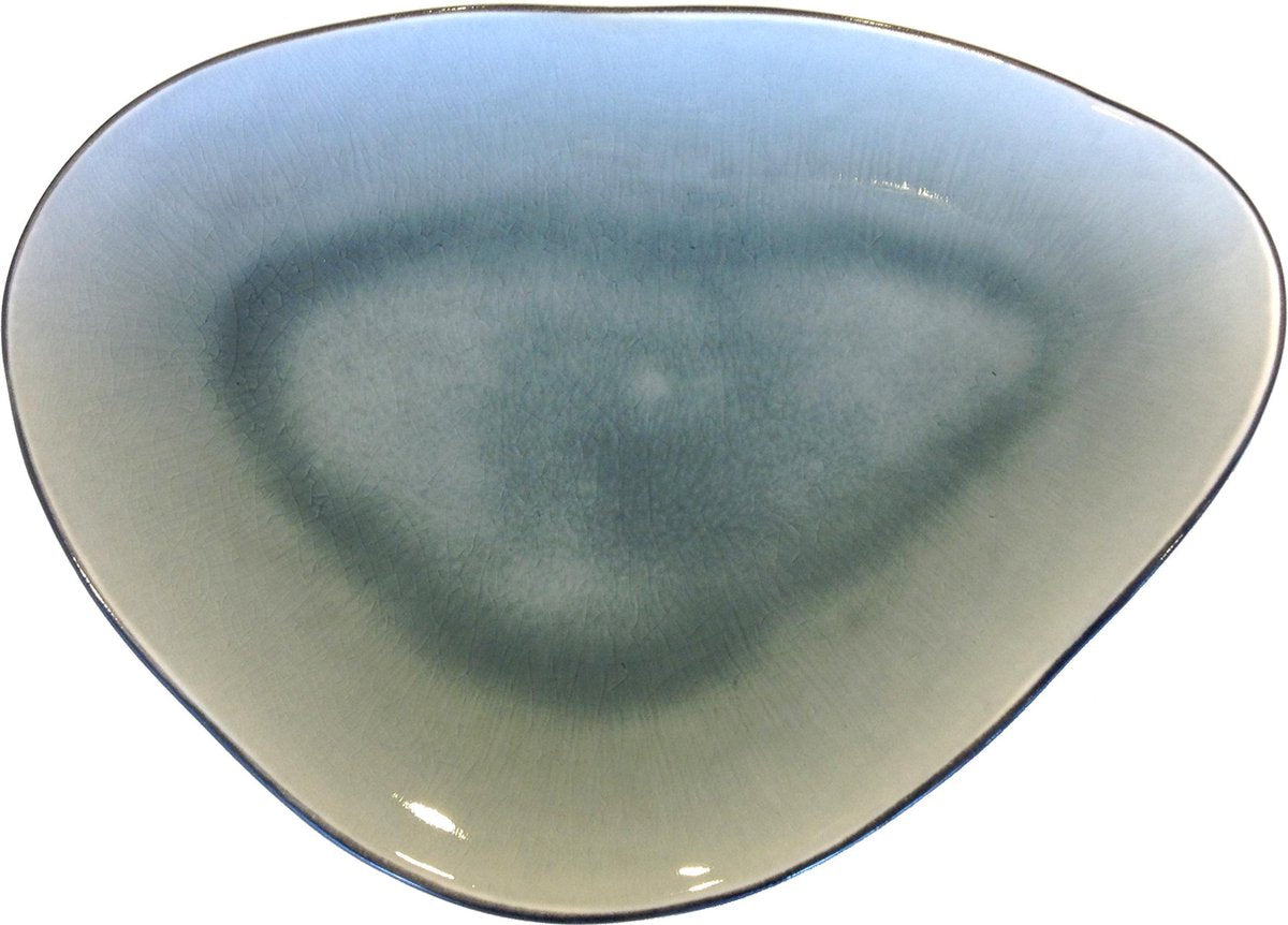 Gastro by ron blaauw dinerbord - 16 x 12 cm - klein - grijs blauw - 4 stuks