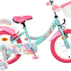 Volare unicorn kinderfiets - meisjes - 16 inch - groen - twee handremmen
