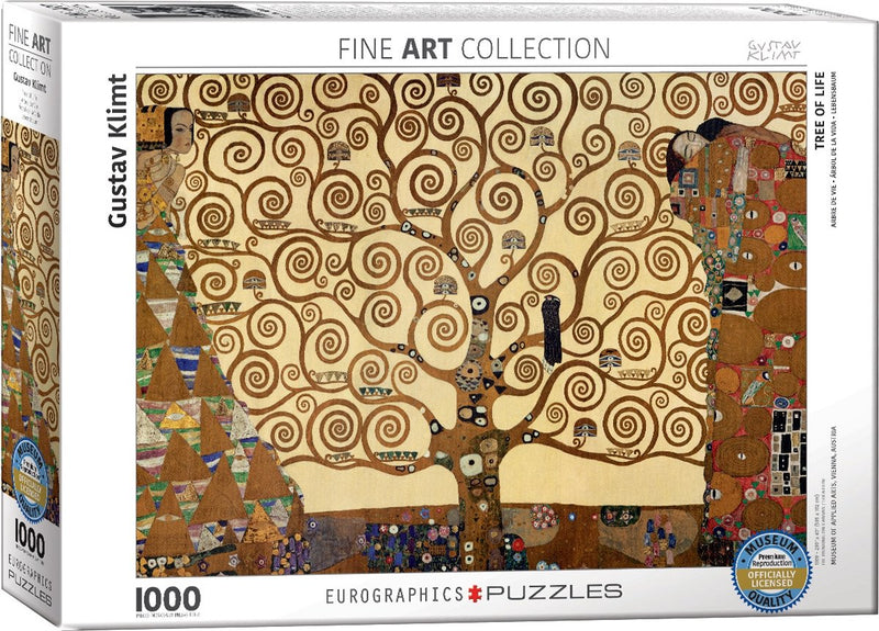 Eurographics - de levensboom [der lebensbaum] - gustav klimt - 1000 stukjes 68×48cm (b×h) - fine art legpuzzel