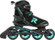 Icon inline skates softboot dames 80 mm 82A zwart aqua maat 37