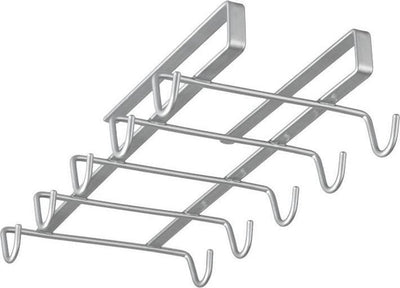 Metaltex - kopjeshouder - mokkenrek - ophangen zonder boren - zilver