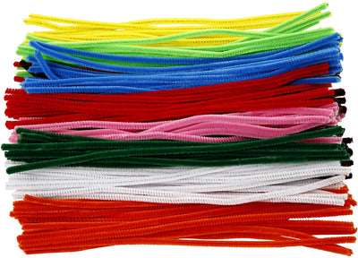Creativ company http: www.cchobby.nl chenille-l-30-cm-dikte-6-mm-diverse-kleuren-200-div-1-doos