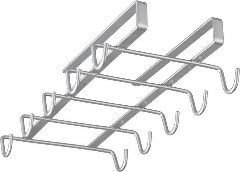 Metaltex - kopjeshouder - mokkenrek - ophangen zonder boren - zilver